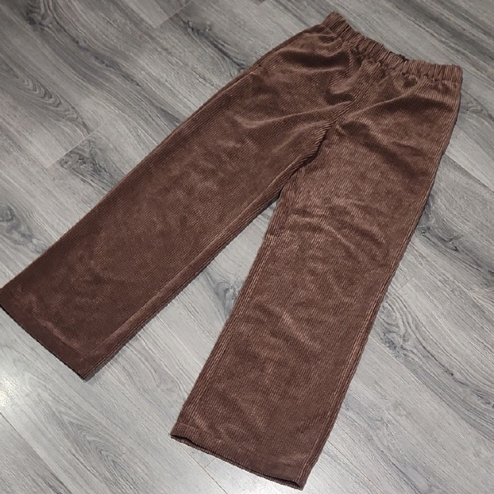 GUC BDG Choc Brown Blaine Curduroy Puddle Pull On Wide Leg Pants